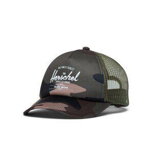Herschel Supply Co. Kids Whaler Mesh Trucker Cap - Woodland Camo/White